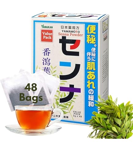 Amazon.com: YAMAKAN 96 EA Natural Laxative Tea Bags, Herbal Senna